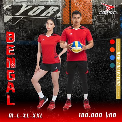 Quần áo bóng chuyền Beyono Bengal Đỏ